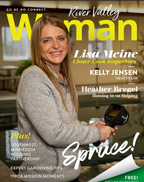 Lisa Meine, owner of Closer Look Inspectors, featured in River Valley Woman magazine