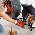 Sewer scope camera inspection of underground sewer lines in Mankato